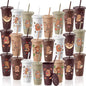 Skylety 24 Pcs Capybara Plastic Tumblers Bulk by Skylety