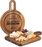 Acacia Wood Charcuterie & Cheese Board Set, 2-Piece Mini Serving Boards for Cheese, Fruit, Nuts & Appetizers – Elegant Snack Boards for Entertaining & Gift Giving