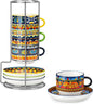 vancasso 8 Oz Bohemian Espresso Cups Set of 4 by vancasso