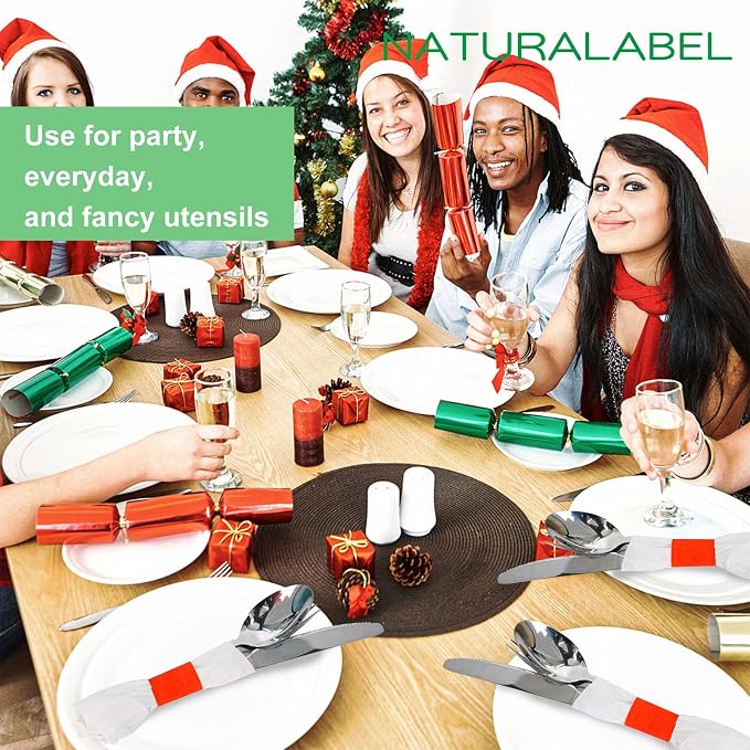 Self-Adhesive Napkin Bands, Bulk Pack of 20, elegant table setting, - Image 5