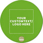 100 Round Foam Bud Coasters Pack, 4 inch - Customizable Text, Logo - PU Foam, Party Favor - Lime Green