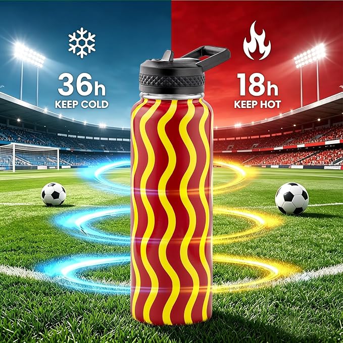 RAYMYLO Insulated Water Bottle 40 oz, Triple Wall Vacuum Stainless Steel | - Image 3