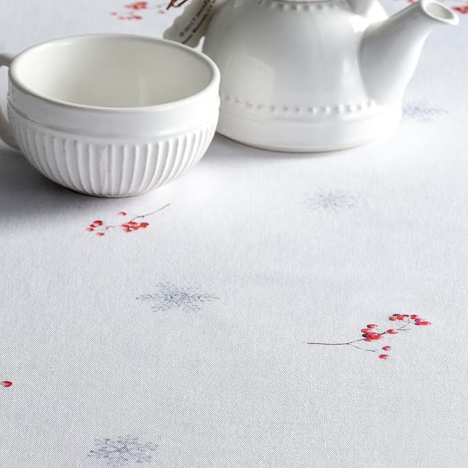 Maison d' Hermine Table Cloth Square Table 100% Cotton 60 x 60 Inches Fall Tablecloth Reusable Everyday Use for Thanksgiving Christmas Decorations Dining Farmhouse Party (Fairy Tale Forest)