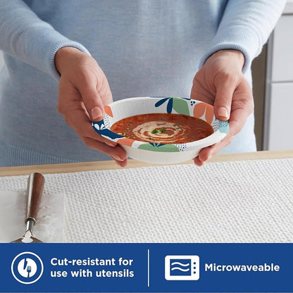 Dixie Small Paper Bowls, 10 Oz, Microwave-Safe, Soak-Proof, Disposable Bowls - Image 4