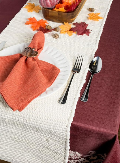DII Handmade Chindi Tabletop, Reversible and Machine Washable, Table Runner - Image 4