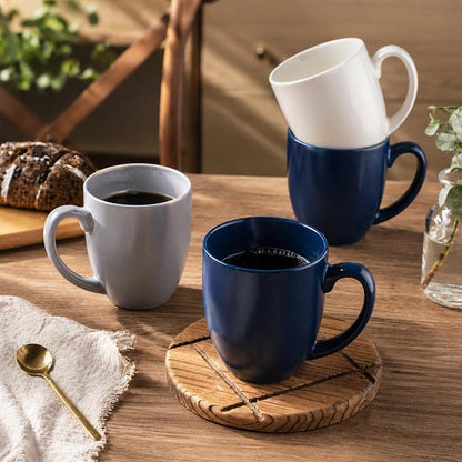 AmorArc 16 oz Coffee Mugs Set of 6, Large Ceramic Coffee Cups Set | Classic - Image 5