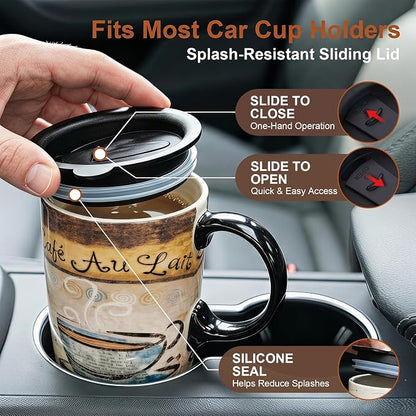 Topadorn 17oz Ceramic Travel Mug - Image 3