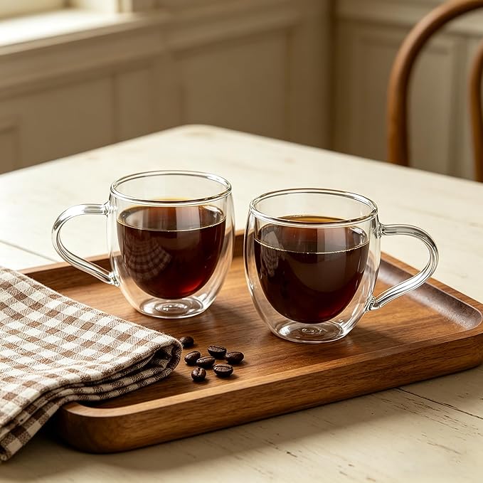 CNGLASS Double Wall Glass Coffee Mugs - Image 5