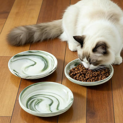 3 PCS Ceramic Cat Bowls, 5.5 in Pet Bowl Cat Dishes - Image 5