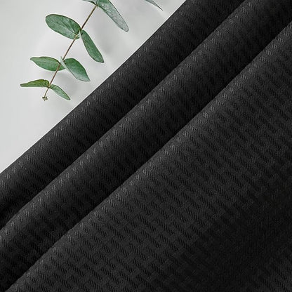 maxmill Square Tablecloth Water Resistance Antiwrinkle Spill Proof Weaved Texture Table Cloth, Decorative Fabric Table Cover for Banquet Parties Event Holiday Dinner, 70 x 70 Inch, Black