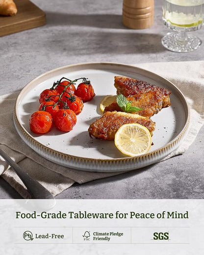 famiware Star Dinner Plates for 6, 10 inches Plate Set, Scratch Resistant - Image 5