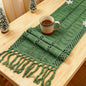 Sage Green Boho Table Runner for Home Decor 72 Inches Long by Niviy