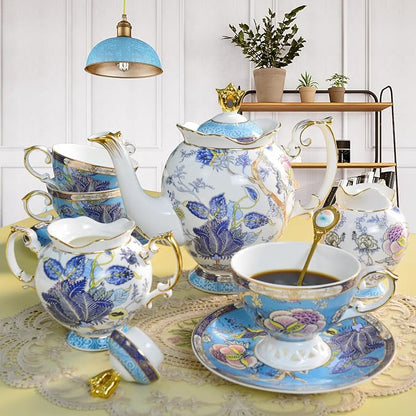 ACMLIFE Bone China Tea Cups, Tea Cup and Saucer Set - Image 8