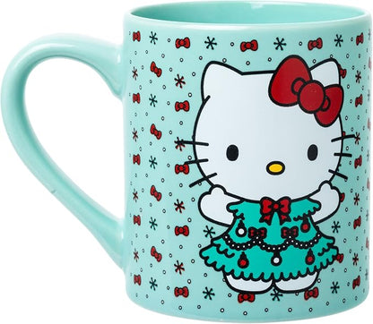 Silver Buffalo Sanrio Hello Kitty Christmas, 2 Pack Ceramic Mug Set, 14oz | - Image 3