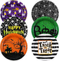 Umigy 120 Pcs Halloween Paper Plates 7 Inch Spider Web Party Plates, Pumpkin Spooky Disposable Tableware Supplies for Appetizer, Lunch, Dinner, Dessert