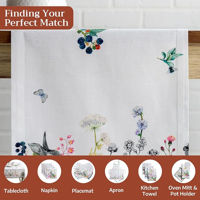 Maison d' Hermine Table Runner 100% Cotton 14.50" x 108" | Table Runners 108 - Image 4