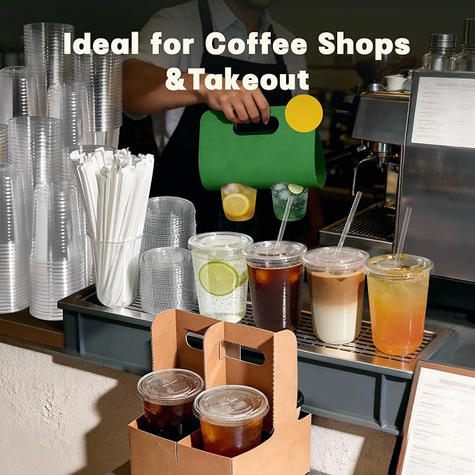 50 Pack 16 oz Round Bottom Plastic Cups - Image 7