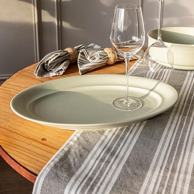 Over&Back 18x108 Woven Striped Table Runner - Image 9