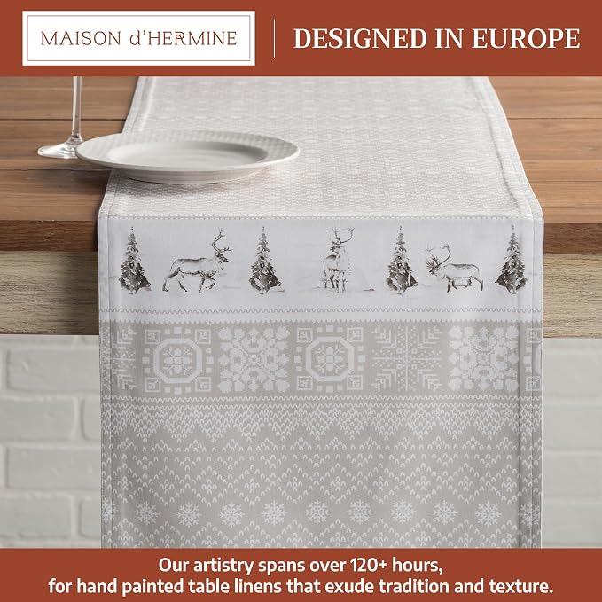 Maison d' Hermine Table Runner 100% Cotton 14.50" x 36" | Table Runners 36 - Image 2