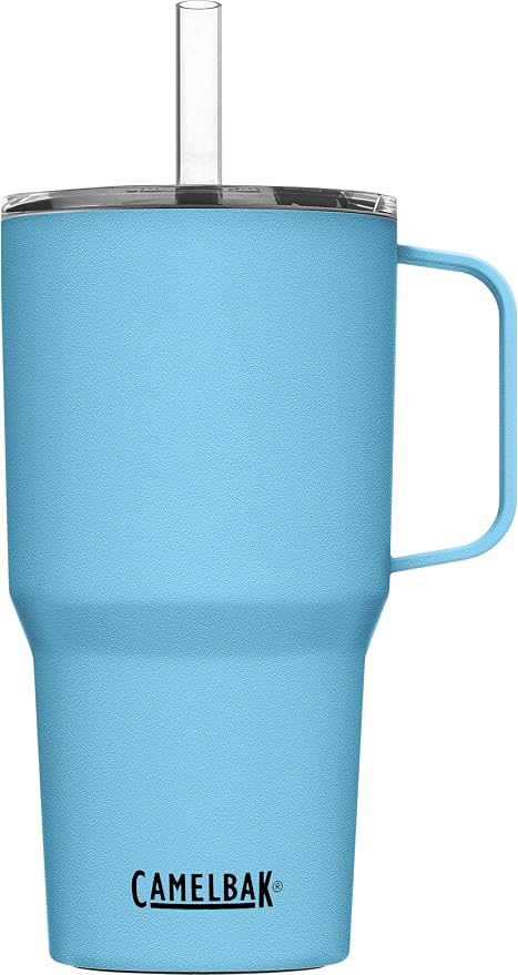 CamelBak Straw Mug Stainless Steel Drinkware 24oz, Nordic Blue | Reliable by Unknown