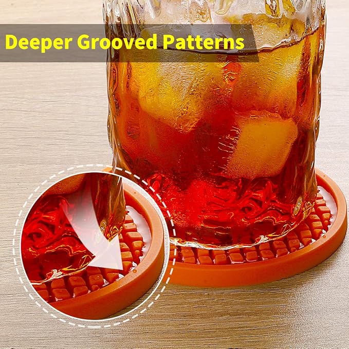 ME.FAN Silicone Coasters Thickened Drink Coasters - Image 6