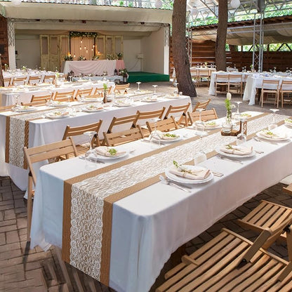 Tatuo 12 Pieces Burlap Table Runners - Image 4