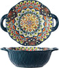 2 Pack Boho Ceramic Serving Bowls by XKXKKE