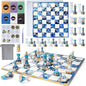 HeyClear Chess Set Resin Molds, Chess Board Silicone Molds & 16PCS 3D Full Size by HeyClearResin