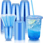 KesaPlan 50 Pack 16 oz Blue Plastic Party Cups by KesaPlan