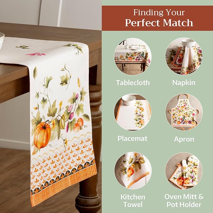 Maison d' Hermine Table Runner 100% Cotton 14.50" x 108" | Table Runners 108 - Image 5
