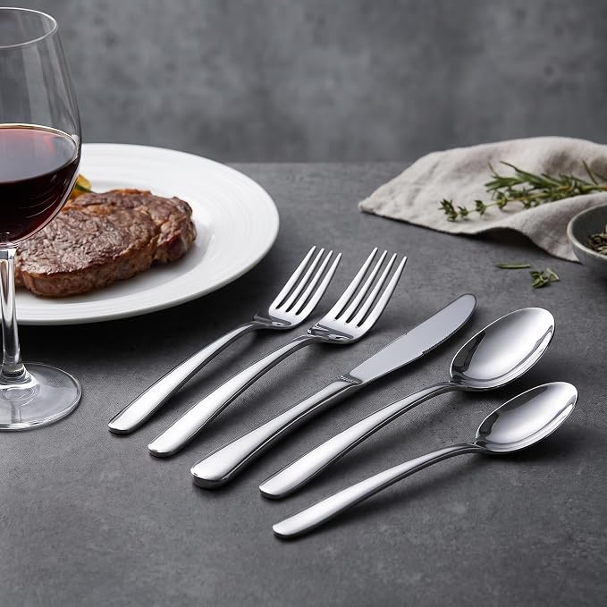 LIANYU 40-Piece Heavy Duty Silverware Set - Image 7