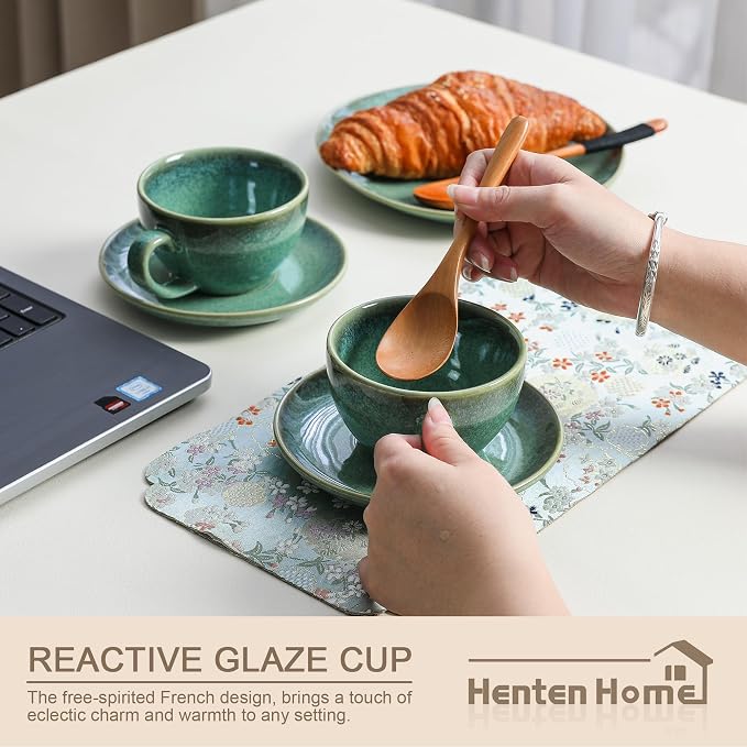 Henten Home Ceramic Latte Cups - Image 5