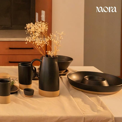 MORA Ceramic Chips and Dip Serving Tray: Large Divided Party Bowl Set - Image 8