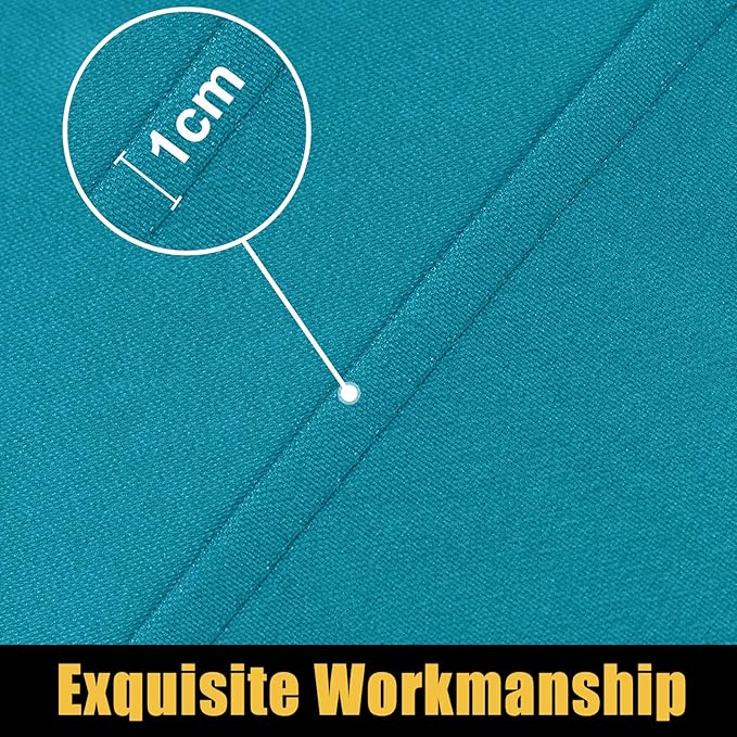 Smiry Rectangle Picnic Table Cloth, Waterproof Elastic Fitted Tablecloths for 5 Foot Tables, Washable Polyester Table Cover for Camping, Indoor and Outdoor (Teal 30"x60")