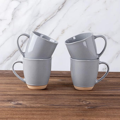 AmorArc 12oz Coffee Mugs set of 4, Stoneware Coffee Mugs - Image 5