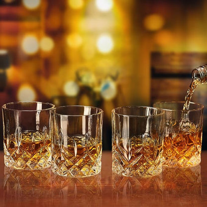 OPAYLY Whiskey Glasses Set of 4, Rocks Glasses, 10 oz Old Fashioned Tumblers - Image 3