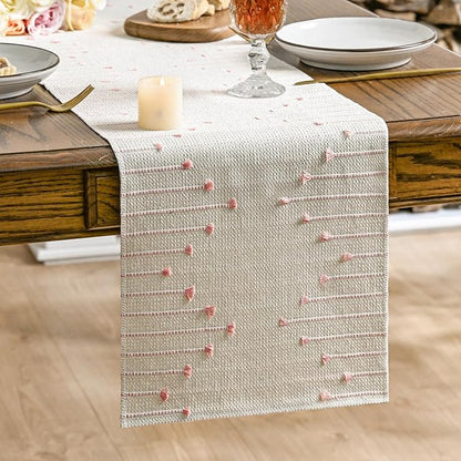 Artoid Mode Pink Boho Table Runner by ArtoidMode