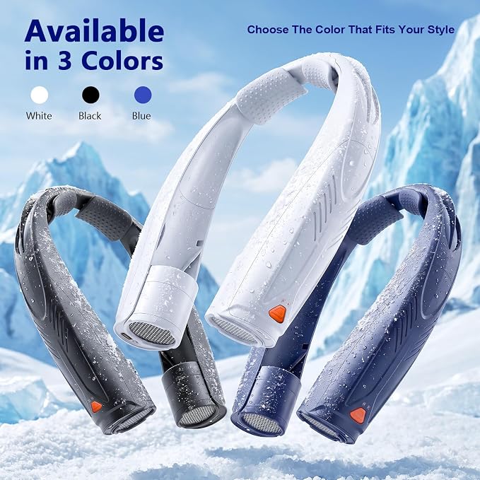 Portable Neck Fan with Reading Light, 6-Speed Wearable Fan, 6000mAh USB-C - Image 7