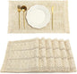 Boho Placemats Set of 6 Table Mats Farmhouse Home Dining Decor | 12x20" Place by FEXIA