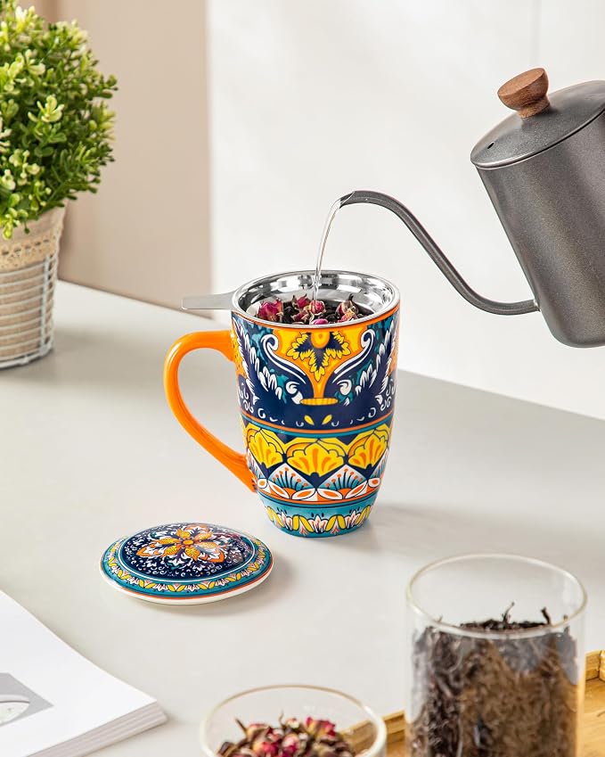 vancasso 18 Oz Tea Infuser Mug - Image 8
