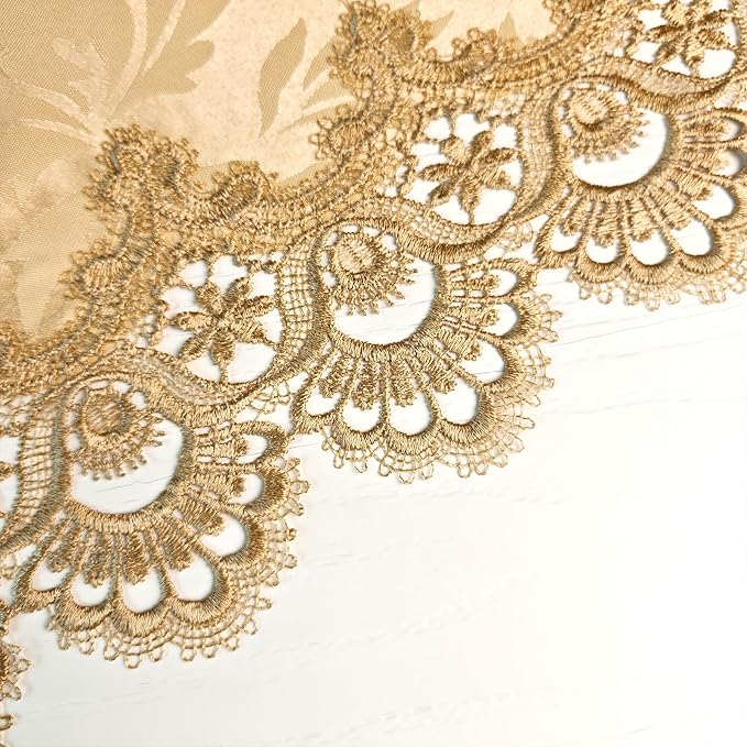Coffee Tablecloth for Living Room Center Table Doilies Embroidery Lace - Image 2