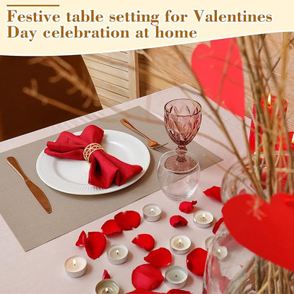 Bokon 50 Pcs Gold Napkin Rings Metal Leaf Napkin Holders Delicate Rings Bulk for Wedding Birthday Party Banquet Decoration(Hollow Out)