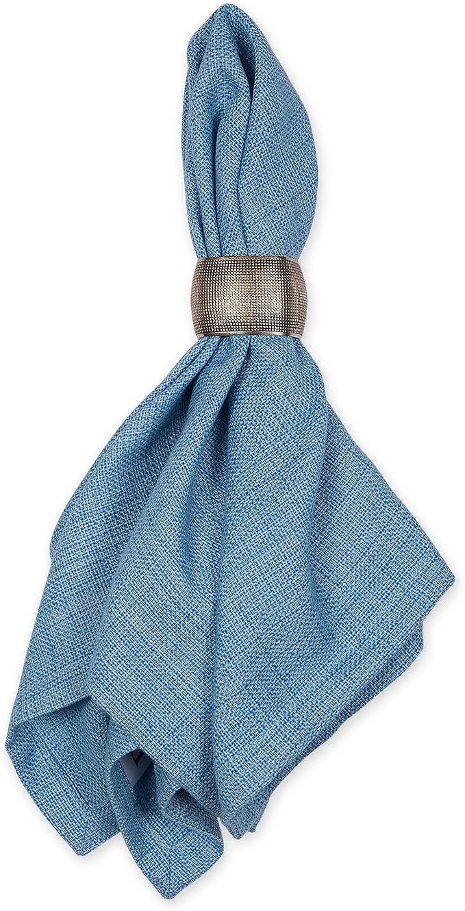 DII Variegated Tabletop Collection, Napkin Set, Light Blue, 6 Piece - Image 3