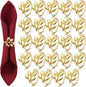 WILLBOND Leaf Napkin Rings Holders Fall Party Napkin Rings by Willbond+Technology+Limited