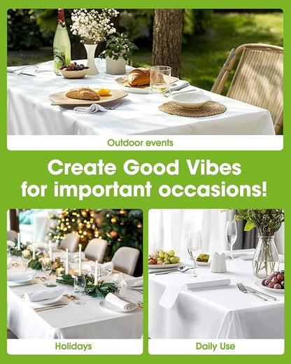 Pureegg Plastic Table Cloth Disposable 12 Pack, 54 x 108 Inch Table Cloths - Image 4