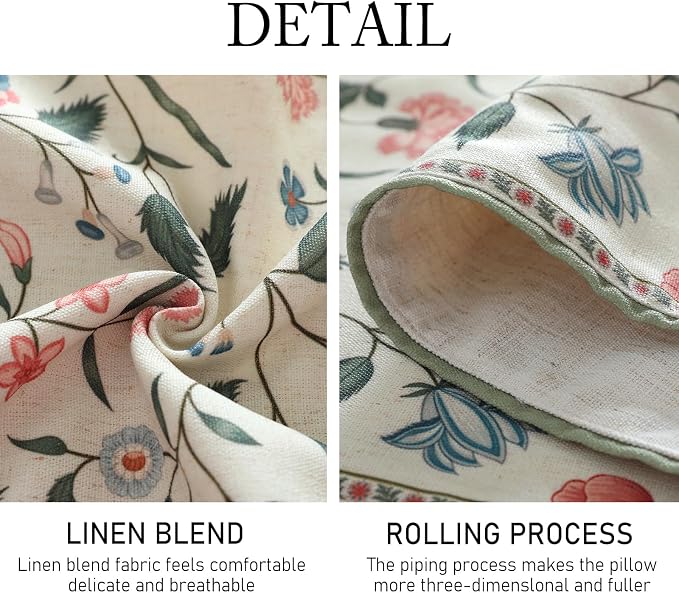 Designer Vintage Linen Extra Long Table Runner, Floral Pattern, Dining Table - Image 5