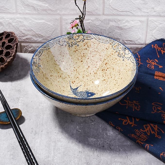 8-inch Ceramic Ramen Bowls - Image 5