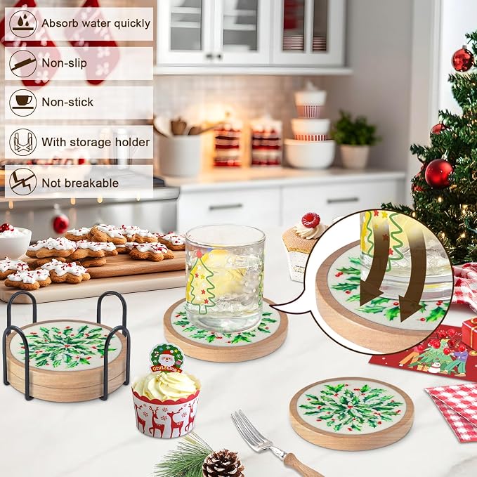 Christmas Coasters Set of 4 - Image 2