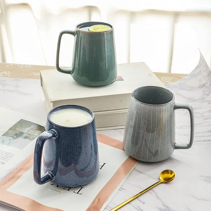 Large Ceramics Coffee Mugs, - Image 7