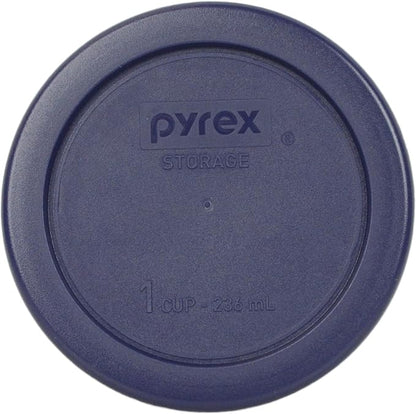 Pyrex 7202 Glass Bowl with Dark Blue Lid - Image 4